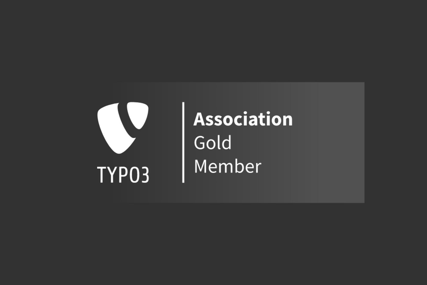 Das Typo3-Gold-Agentur-Logo, das aber nicht golden ist, sondern schwarz.